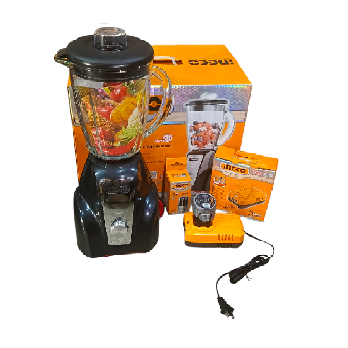 Licuadora Recargable Con Bateria, Cargador Ingco