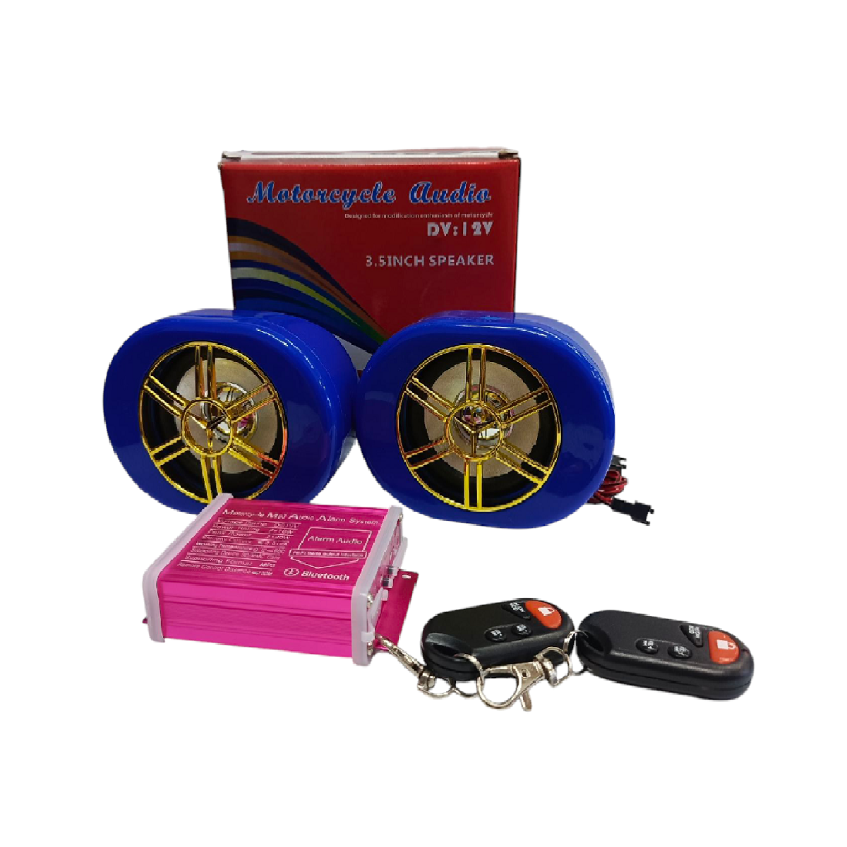 Alarma MP3 F044A Azul Con Controles ZZ-Lider