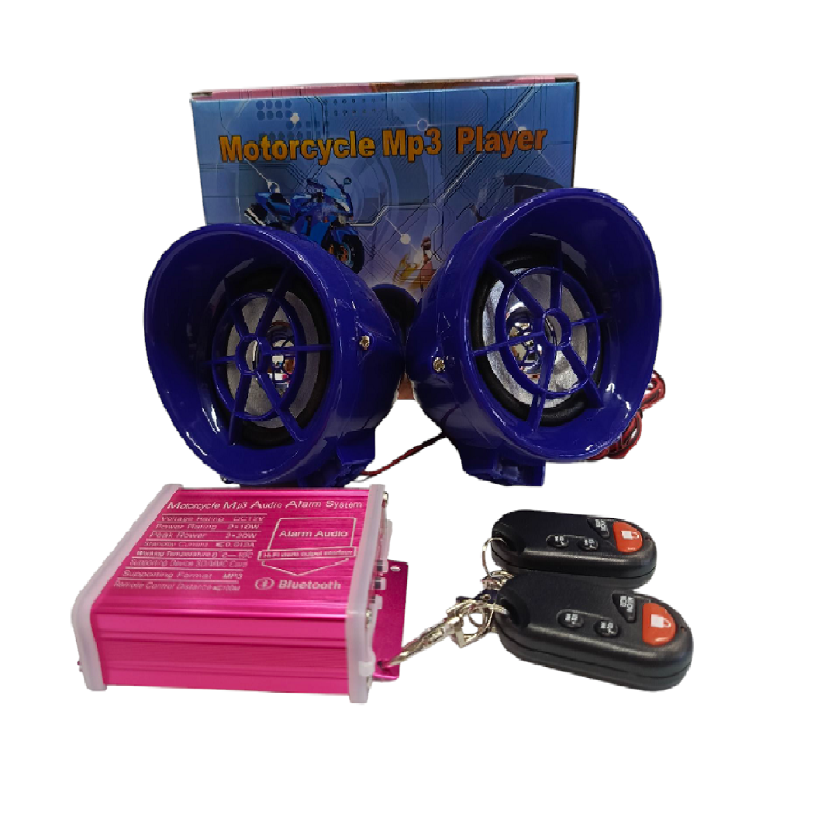 Alarma MP3 F043A Azul Con Controles ZZ-Lider