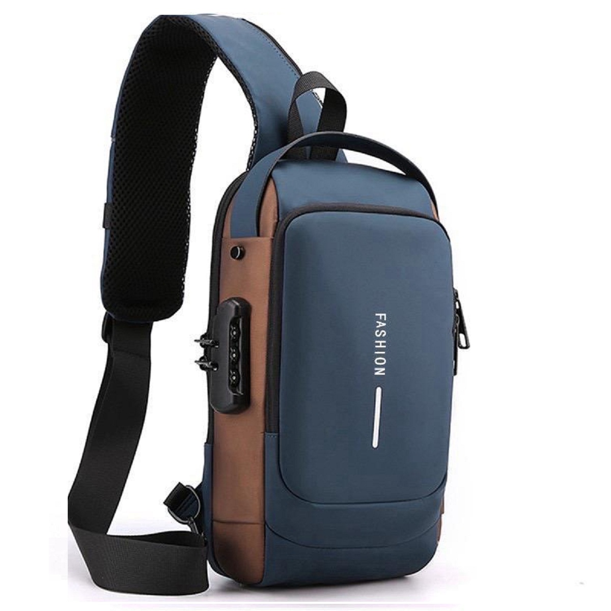 Bolso Espalda Fashion Negro-Marron ZZ