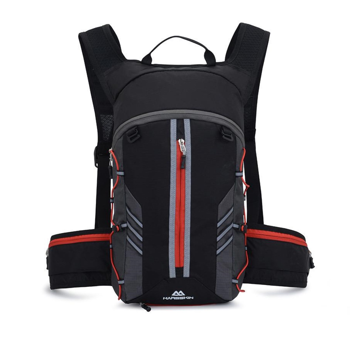 Bolso Deportiva Impermeable Negro-Rojo ZZ