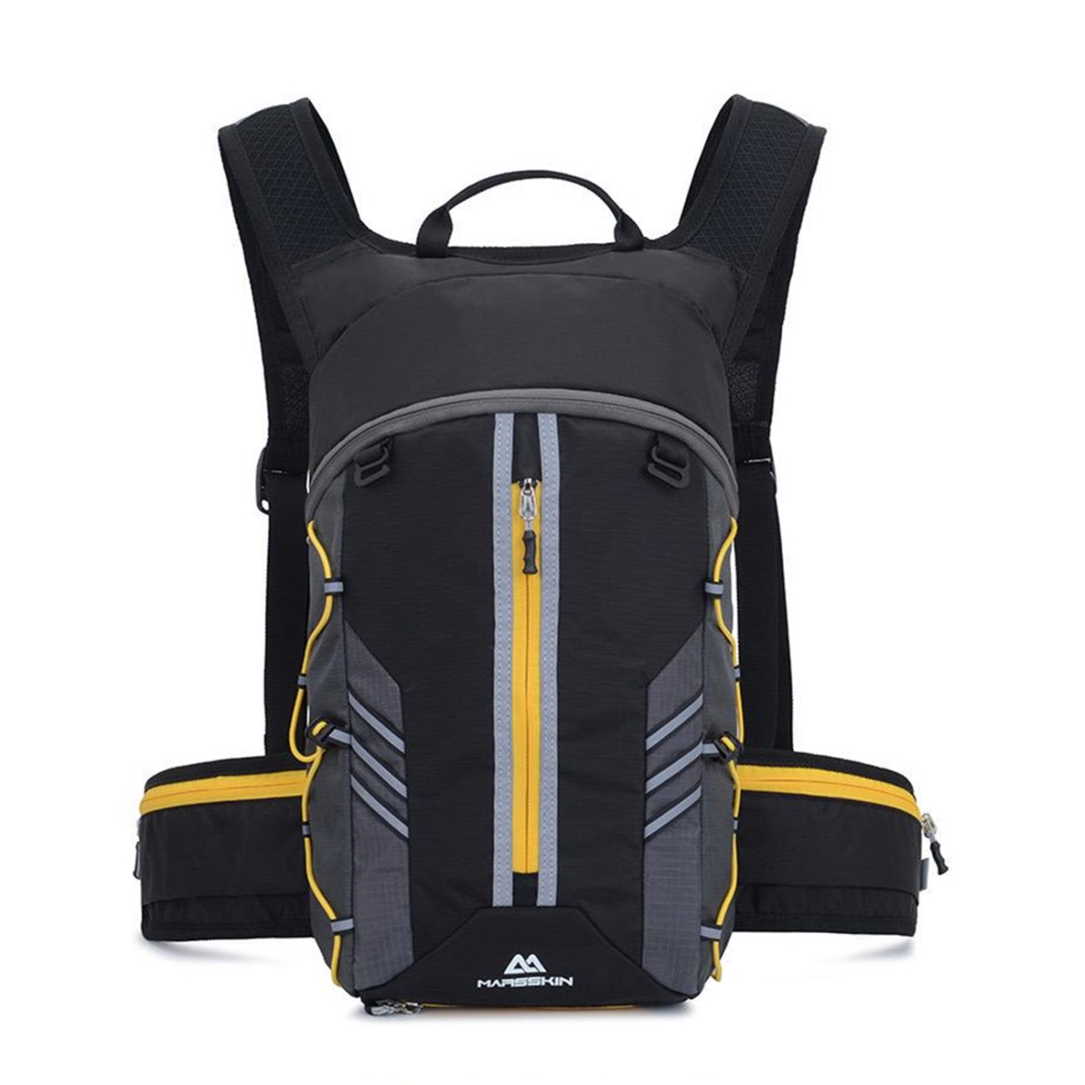 Bolso Deportiva Impermeable Negro-Amarillo ZZ